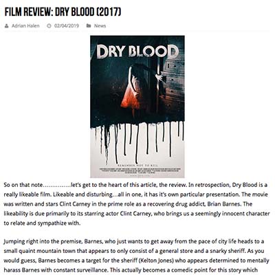 Film Review: Dry Blood (2017)